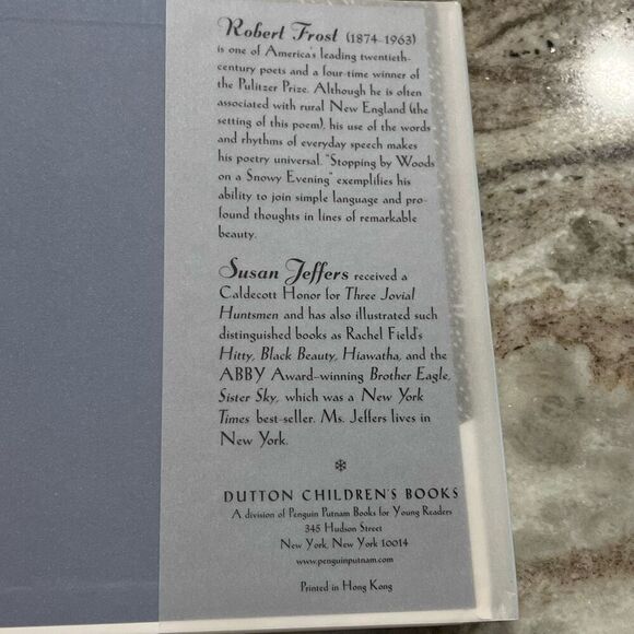 Stopping by Woods on a Snowy Evening By Robert Frost Illustrated Hardcover New - Picture 5 of 13